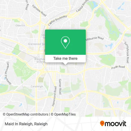 Maid In Raleigh map
