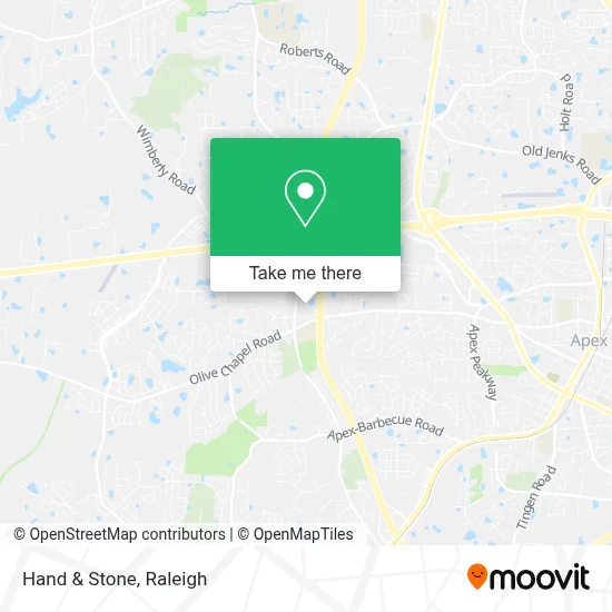 Hand & Stone map