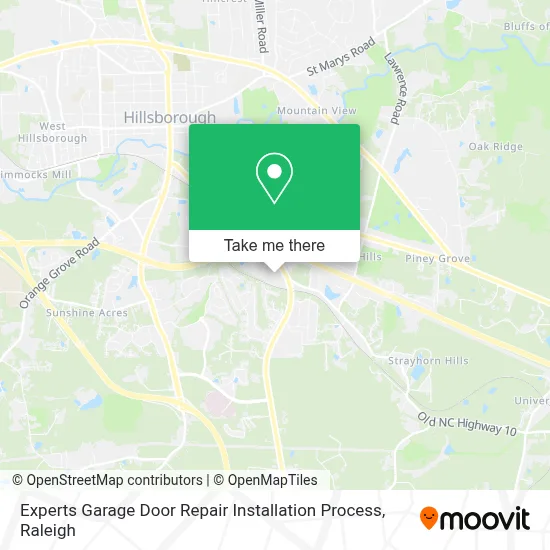 Experts Garage Door Repair Installation Process map