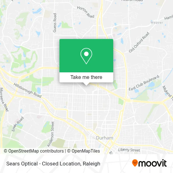Sears Optical - Closed Location map