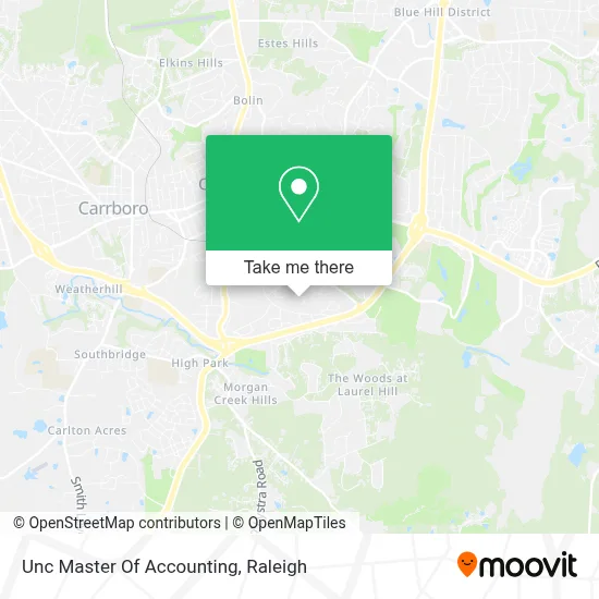 Unc Master Of Accounting map