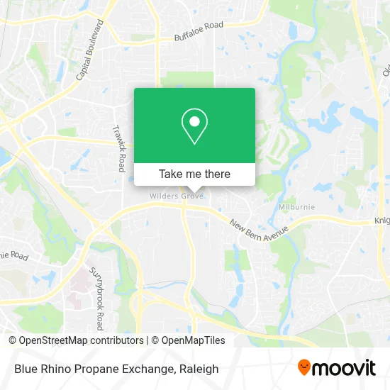 Blue Rhino Propane Exchange map