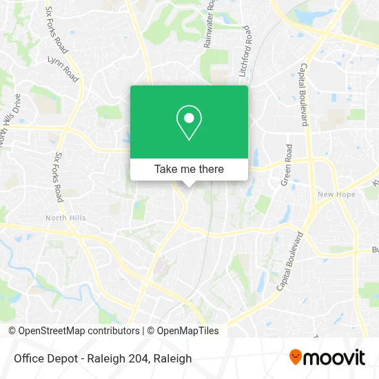 Office Depot - Raleigh 204 map