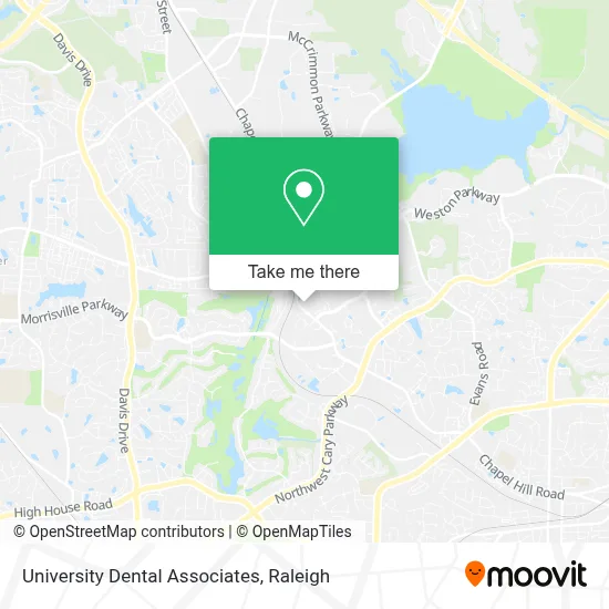 University Dental Associates map
