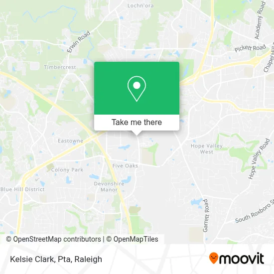 Kelsie Clark, Pta map