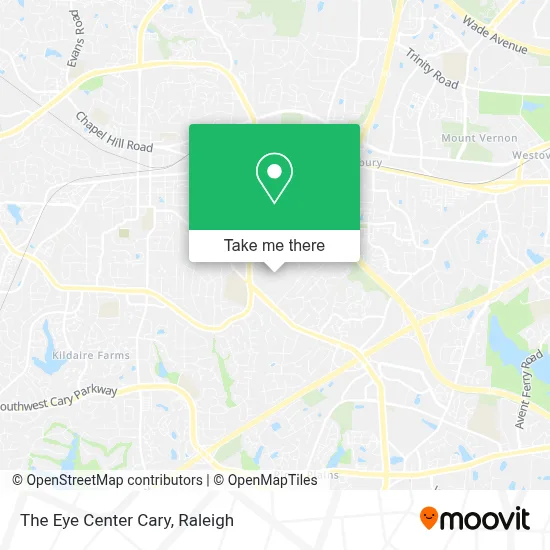 The Eye Center Cary map