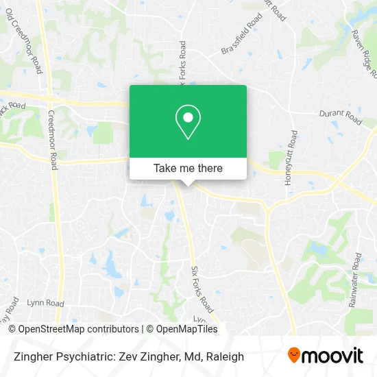Zingher Psychiatric: Zev Zingher, Md map