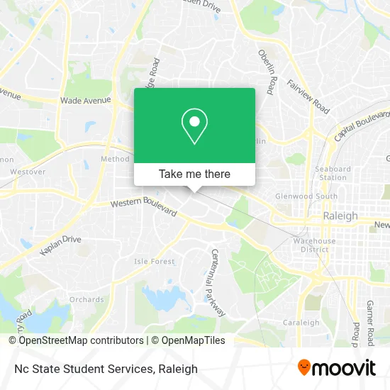 Nc State Student Services map