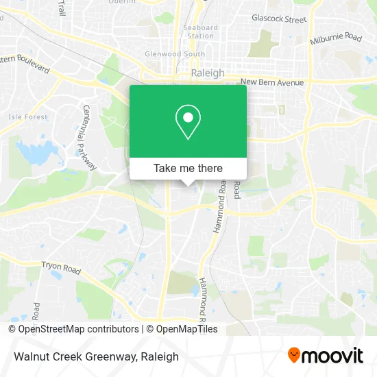 Walnut Creek Greenway map