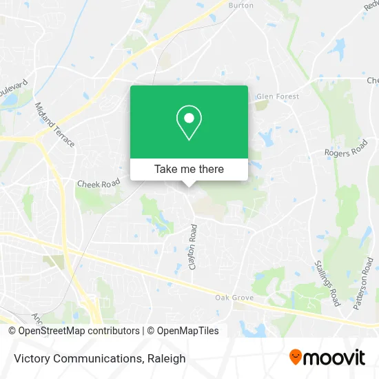 Victory Communications map