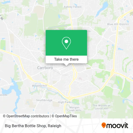 Big Bertha Bottle Shop map