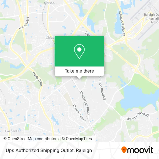 Ups Authorized Shipping Outlet map