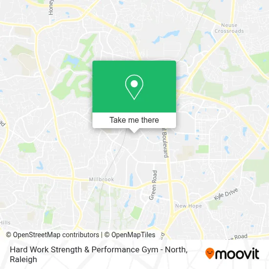 Hard Work Strength & Performance Gym - North map