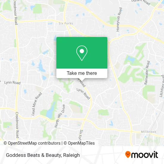 Goddess Beats & Beauty map