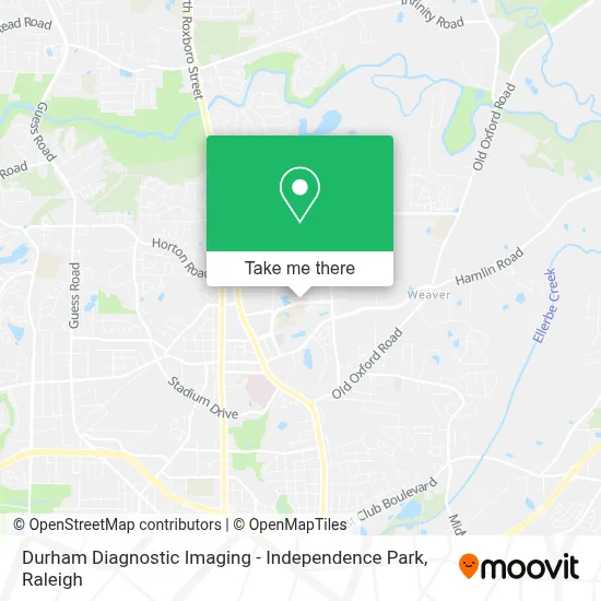 Durham Diagnostic Imaging - Independence Park map