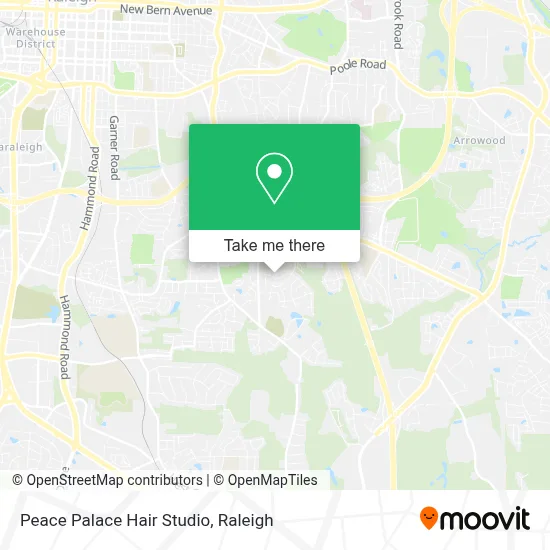 Peace Palace Hair Studio map