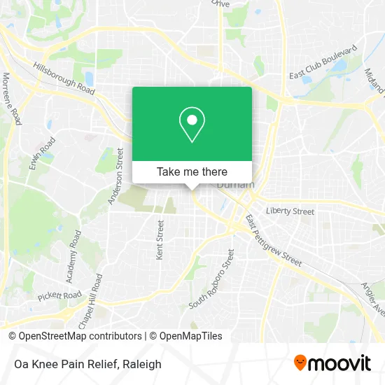 Oa Knee Pain Relief map