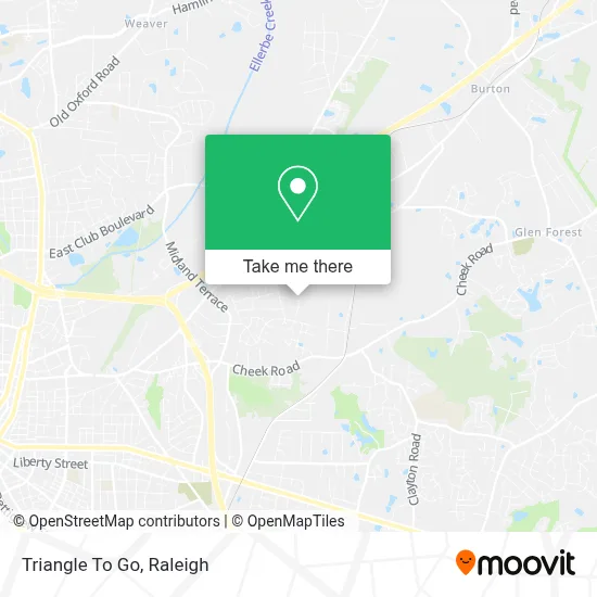 Triangle To Go map