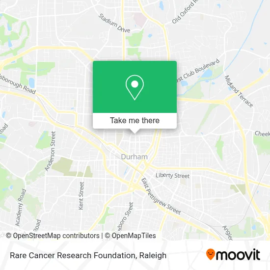 Rare Cancer Research Foundation map