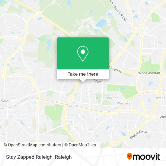 Stay Zapped Raleigh map