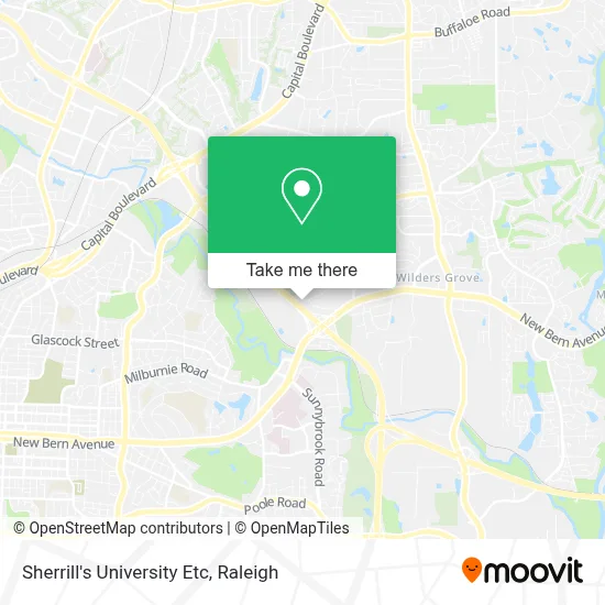 Sherrill's University Etc map