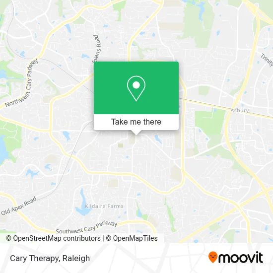 Cary Therapy map