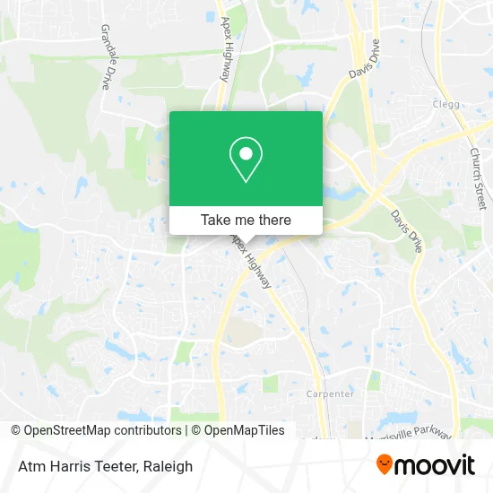 Mapa de Atm Harris Teeter