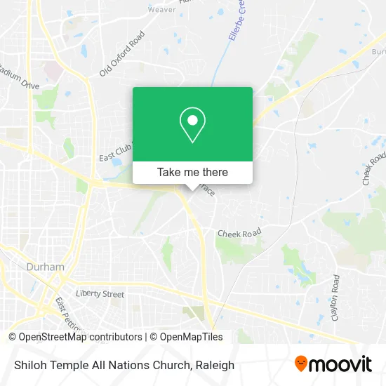 Shiloh Temple All Nations Church map