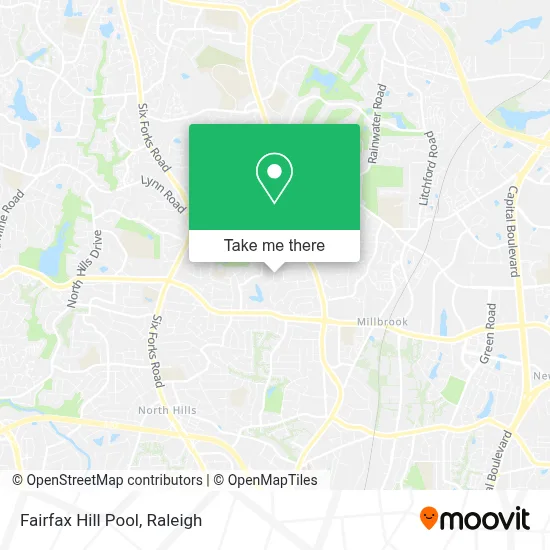 Fairfax Hill Pool map