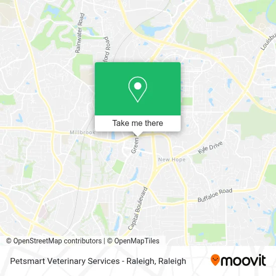Petsmart Veterinary Services - Raleigh map