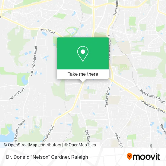Dr. Donald "Nelson" Gardner map