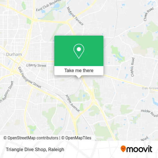 Triangle Dive Shop map