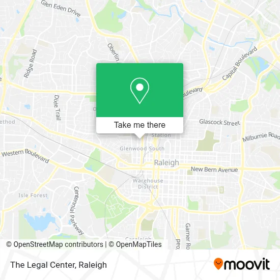 The Legal Center map