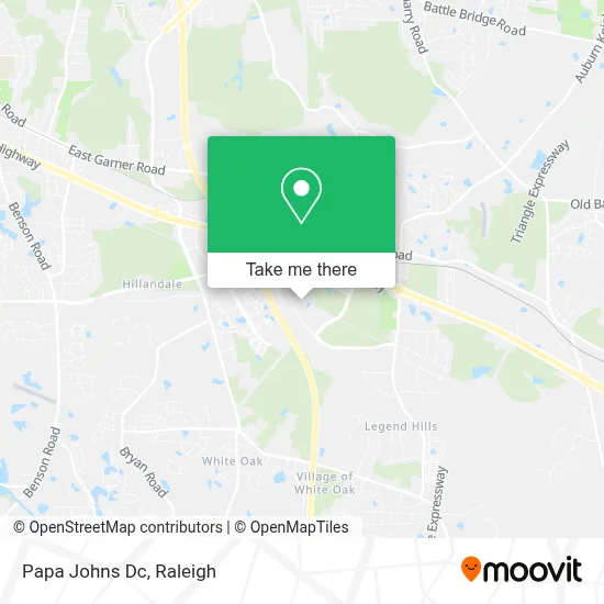 Papa Johns Dc map