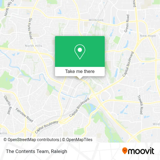 The Contents Team map