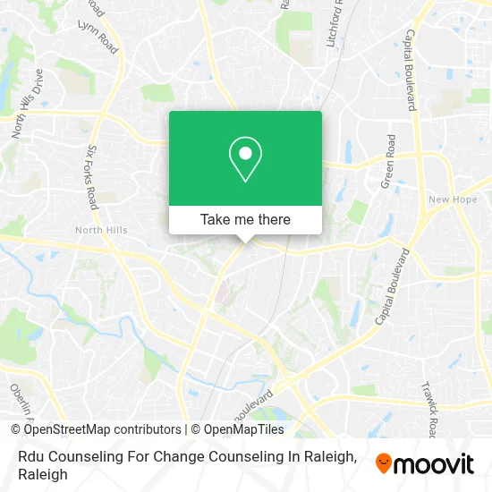 Rdu Counseling For Change Counseling In Raleigh map