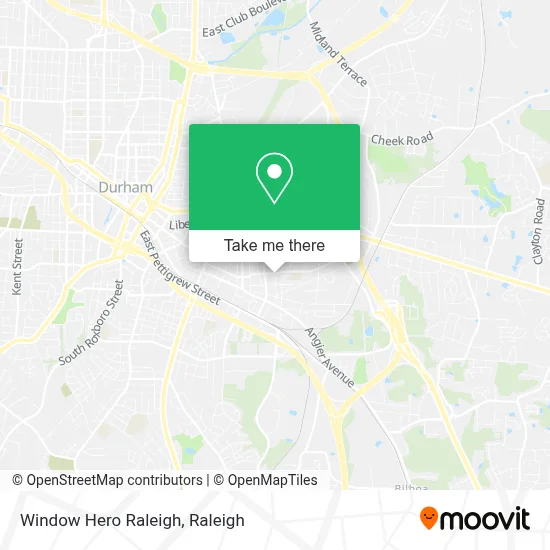 Window Hero Raleigh map