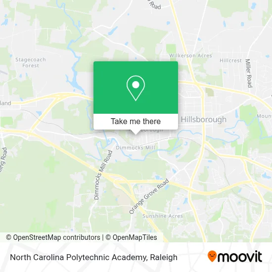 North Carolina Polytechnic Academy map