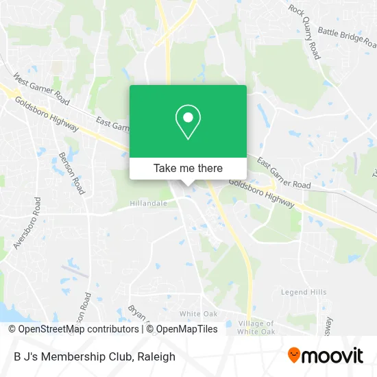 B J's Membership Club map