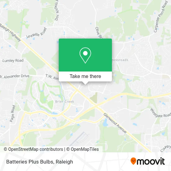 Batteries Plus Bulbs map