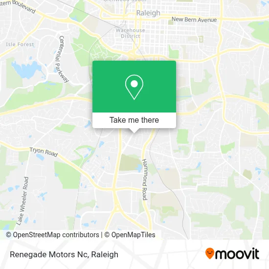 Renegade Motors Nc map