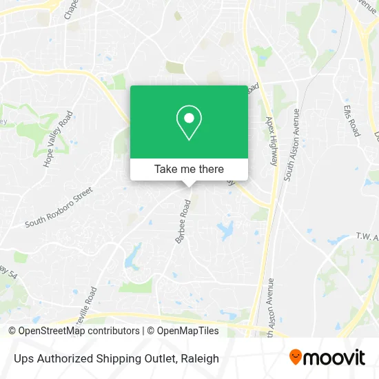 Ups Authorized Shipping Outlet map