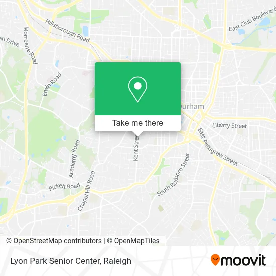 Lyon Park Senior Center map