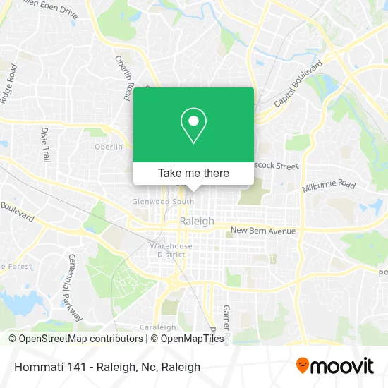 Hommati 141 - Raleigh, Nc map