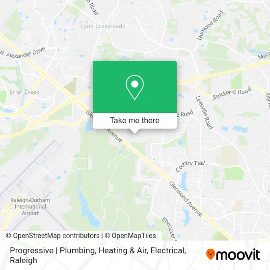 Progressive | Plumbing, Heating & Air, Electrical map