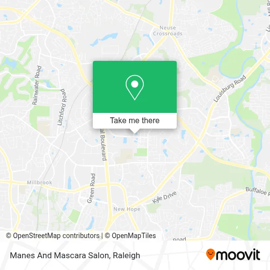 Manes And Mascara Salon map