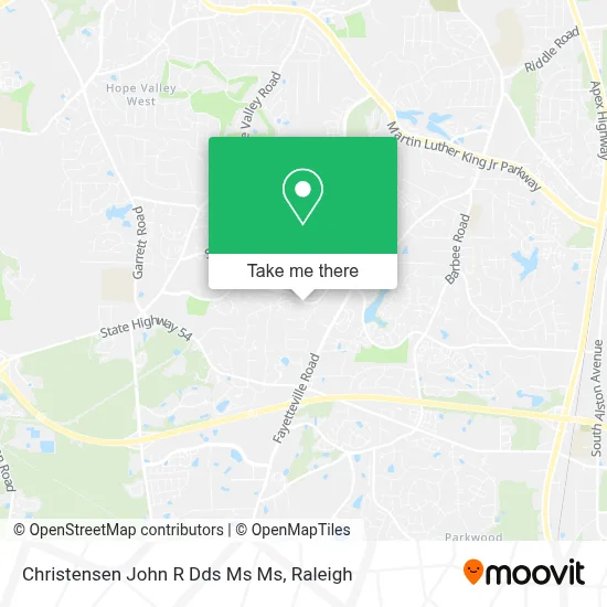 Christensen John R Dds Ms Ms map