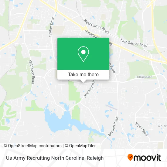 Us Army Recruiting North Carolina map
