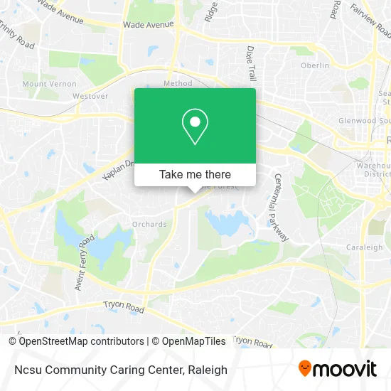 Ncsu Community Caring Center map
