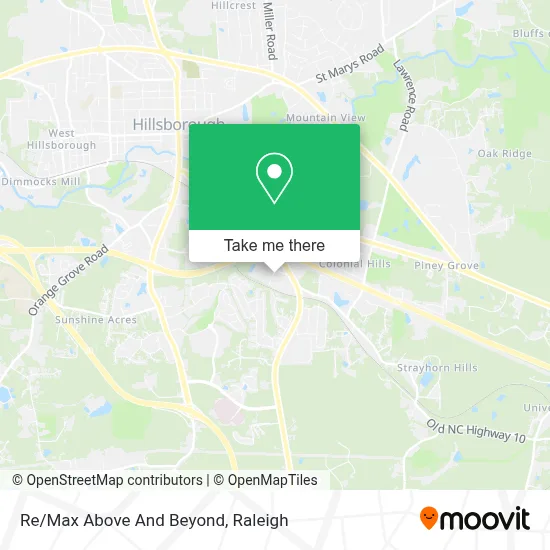 Re/Max Above And Beyond map
